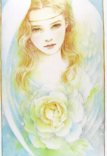 きたのじゅんこの絵画作品　タイトルは、ANGEL